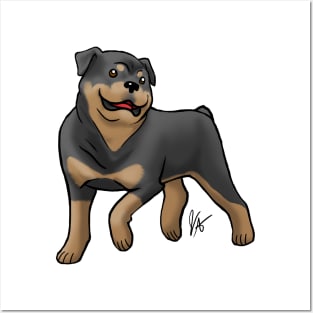 Dog - Rottweiler - Black and Tan Posters and Art